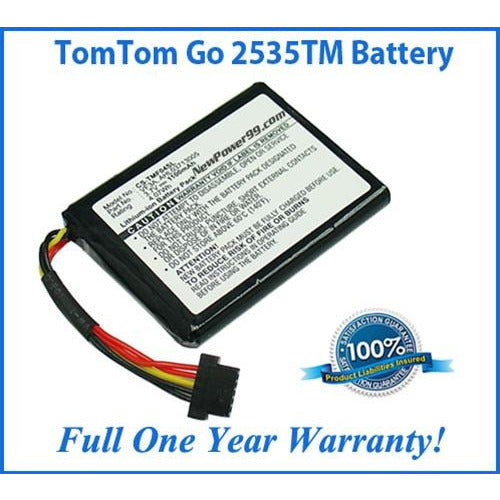 TomTom Go 2535TM Battery Replacement Kit with Tools, Video Instructions, Extended Life Battery and Full One Year Warranty - NewPower99 CANADA