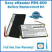 Sony Reader Touch Edition PRS-600 Battery Replacement Kit with Tools, Video Instructions, Extended Life Battery and Full One Year Warranty - NewPower99 CANADA