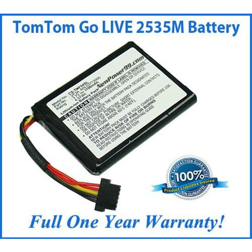 TomTom Go 2535M LIVE Battery Replacement Kit with Tools, Video Instructions, Extended Life Battery and Full One Year Warranty - NewPower99 CANADA