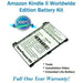 Battery Replacement Kit For The Amazon Kindle II (Worldwide Edition) - NewPower99 CANADA