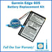 Garmin Edge 605 Battery Replacement Kit with Tools, Video Instructions, Extended Life Battery and Full One Year Warranty - NewPower99 CANADA