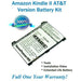 Amazon Kindle II (AT&T Version) Battery Replacement Kit with Tools, Video Instructions, Extended Life Battery and Full One Year Warranty - NewPower99 CANADA
