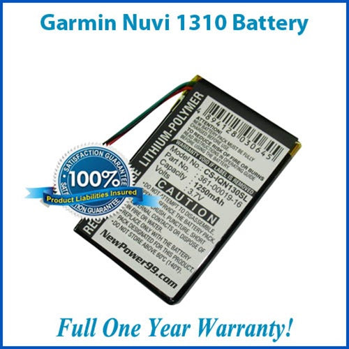 Garmin Nuvi 1310 Battery Replacement Kit with Tools, Video Instructions, Extended Life Battery and Full One Year Warranty - NewPower99 CANADA
