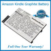 Amazon Kindle Graphite Battery Replacement Kit with Tools, Video Instructions, Extended Life Battery and Full One Year Warranty - NewPower99 CANADA