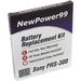 Sony Portable Reader PRS-300 (Sony PRS 300) Battery Replacement Kit with Tools, Video Instructions, Extended Life Battery and Full One Year Warranty - NewPower99 CANADA